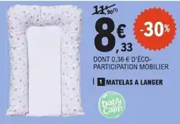 E.Leclerc baby Calin MATELAS A LANGER offre