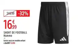 Intersport Adidas Short de football Homme offre