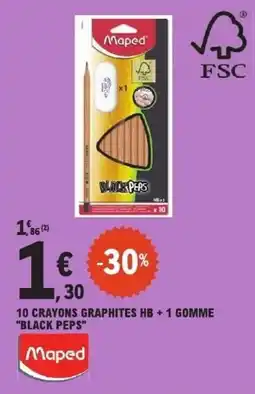 E.Leclerc Maped CRAYONS GRAPHITES HB offre
