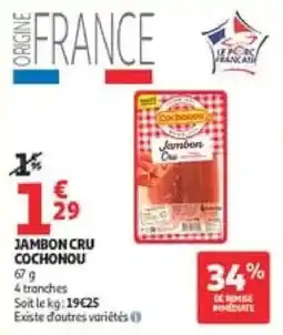 Auchan Cochonou Jambon Cru offre
