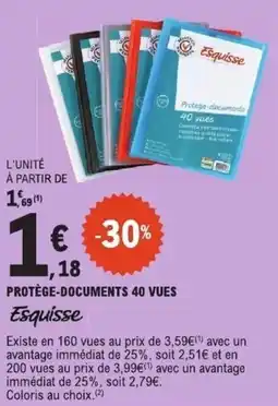 E.Leclerc Esquisse Protège-documents offre