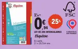 E.Leclerc Esquisse 2x6 intercalaires offre