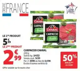 Auchan CHARAL CARPACCIO offre