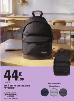 E.Leclerc EASTPAK SAC À DOS 40 CM ENV. NOIR "WYOMING" offre