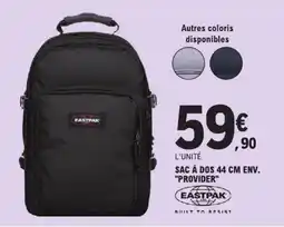 E.Leclerc EASTPAK SAC À DOS 44 CM ENV. "PROVIDER" offre