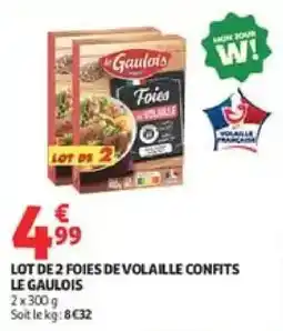 Auchan Le Gaulois Foies de Volaille offre