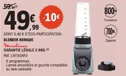 E.Leclerc Moulinex Blender Nomade offre