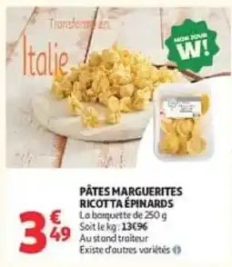 Auchan PÂTES MARGUERITES RICOTTA ÉPINARDS offre