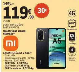 E.Leclerc XIAOMI REDMI A5 offre