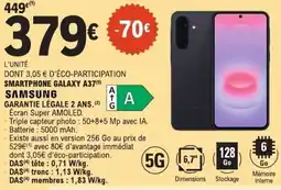 E.Leclerc SAMSUNG SMARTPHONE GALAXY A37 offre