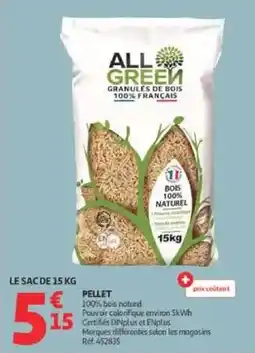 Auchan ALL GREEN Granulés de bois offre
