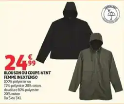 Auchan INEXTENSO Blouson ou coupe-vent offre