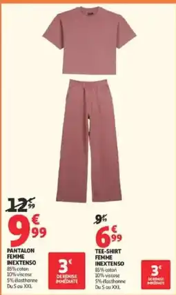 Auchan INEXTENSO PANTALON FEMME offre