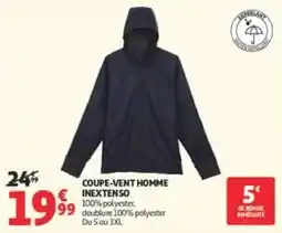 Auchan INEXTENSO COUPE-VENT HOMME offre