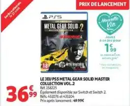 Auchan Metal Gear Solid Master Collection Vol.2 offre