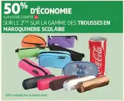 Auchan Trousse en maroquinerie scolaire offre