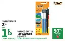 Auchan BIC Stylos offre