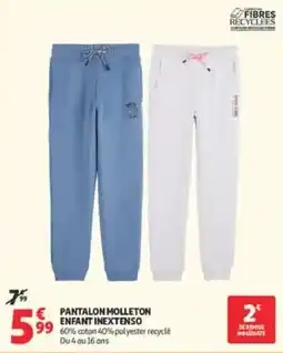 Auchan INEXTENSO Pantalon molleton enfant offre