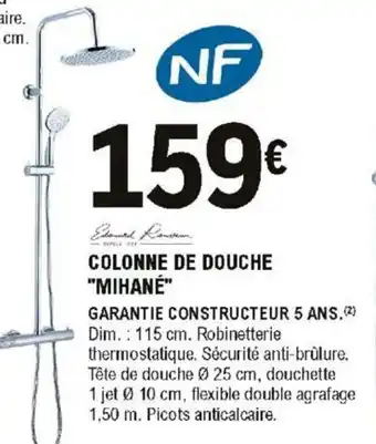 E.Leclerc Brico Colonne de Douche offre