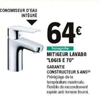 E.Leclerc Brico Mitigeur Lavabo offre