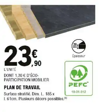 E.Leclerc Brico Plan de Travail offre