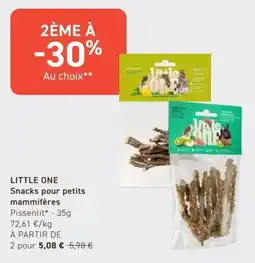 Tom&Co LITTLE ONE Snacks pour petits mammifères offre