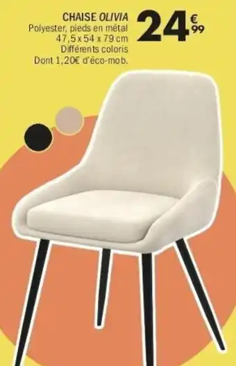 Chaise olivia