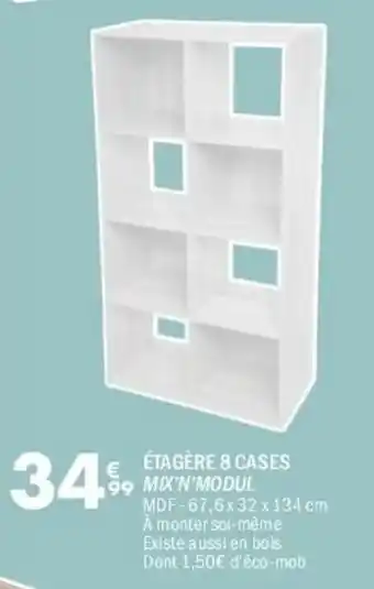 MIX'N'MODUL ÉTAGÈRE 8 CASES