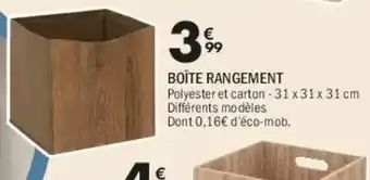 BOÎTE RANGEMENT