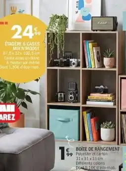 La Foir'Fouille ÉTAGÈRE 6 CASES MIX'N'MODUL offre