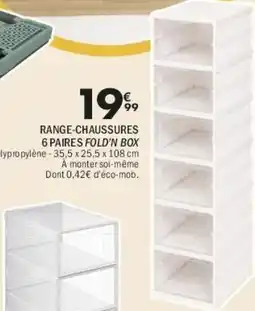 La Foir'Fouille Fold'n box range-chausseurs 6 paires fold'n box offre