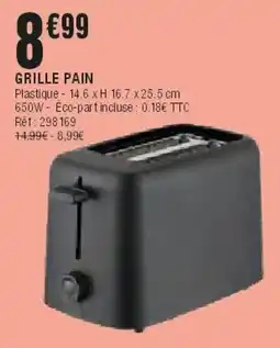 La Foir'Fouille GRILLE PAIN offre