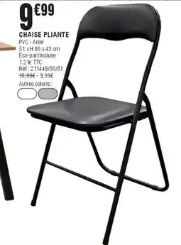 La Foir'Fouille Chaise pliante offre