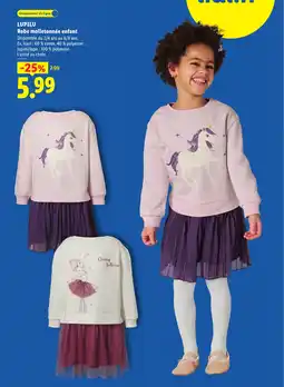 Lidl Lupilu robe molletonnée enfant offre