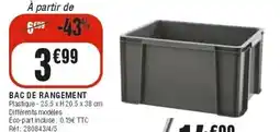 La Foir'Fouille BAC DE RANGEMENT offre