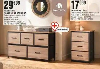KOKOON MEUBLE DE RANGEMENT BAS LÉNA
