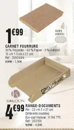 La Foir'Fouille KOKOON RANGE-DOCUMENTS offre