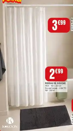 La Foir'Fouille Kokoon rideau de douche offre