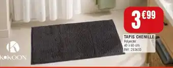 La Foir'Fouille KOKOON Tapis Chenille offre