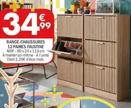 La Foir'Fouille Faustine range-chausures 12 paires offre