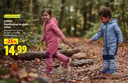 Lidl Lupilu combinaison de pluie enfant offre