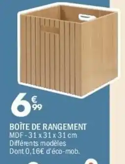 La Foir'Fouille BOÎTE DE RANGEMENT offre
