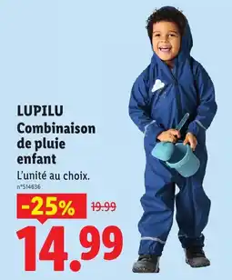 Lidl LUPILU Combinaison de pluie enfant offre