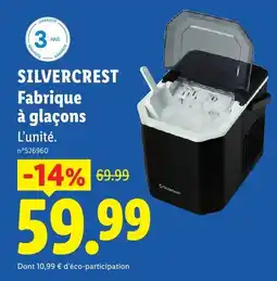 Lidl SILVERCREST Fabrique à glaçons offre