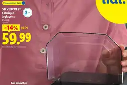 Lidl Silvercrest fabrique à glaçons offre