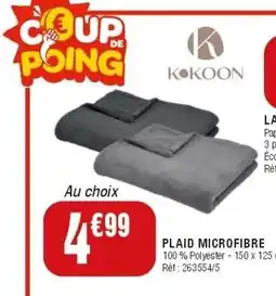 La Foir'Fouille KOKOON PLAID MICROFIBRE offre
