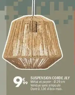 La Foir'Fouille Jily suspension corde offre