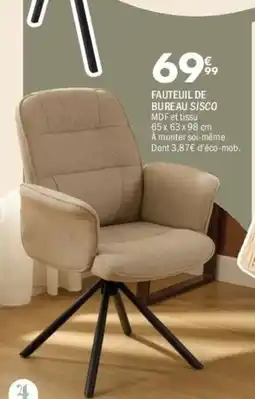 La Foir'Fouille Sisco fauteuil de bureau offre