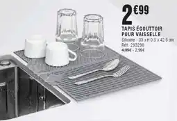 La Foir'Fouille Tapis égouttoir pour vaisselle offre