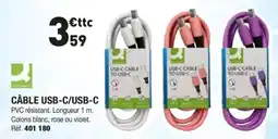 Hyperburo Q-CONNECT CÂBLE USB-C/USB-C offre